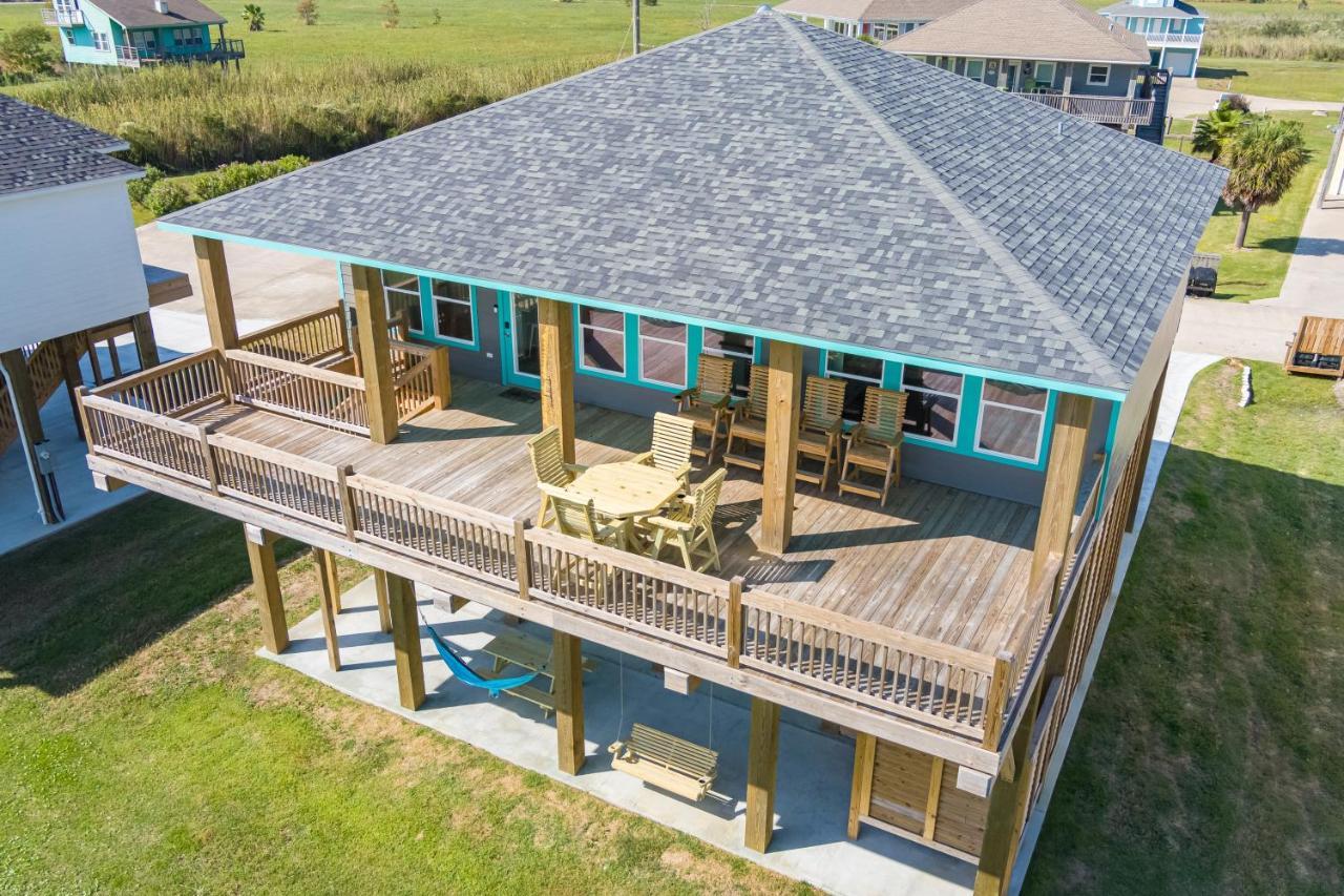 Stylish 4Br Crystal Beach Retreat Walk To Beach Bolivar Peninsula Dış mekan fotoğraf