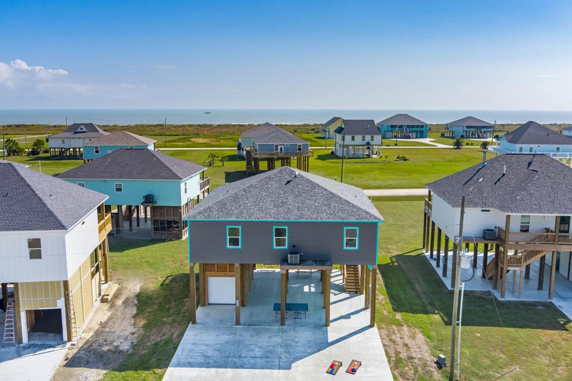 Stylish 4Br Crystal Beach Retreat Walk To Beach Bolivar Peninsula Dış mekan fotoğraf