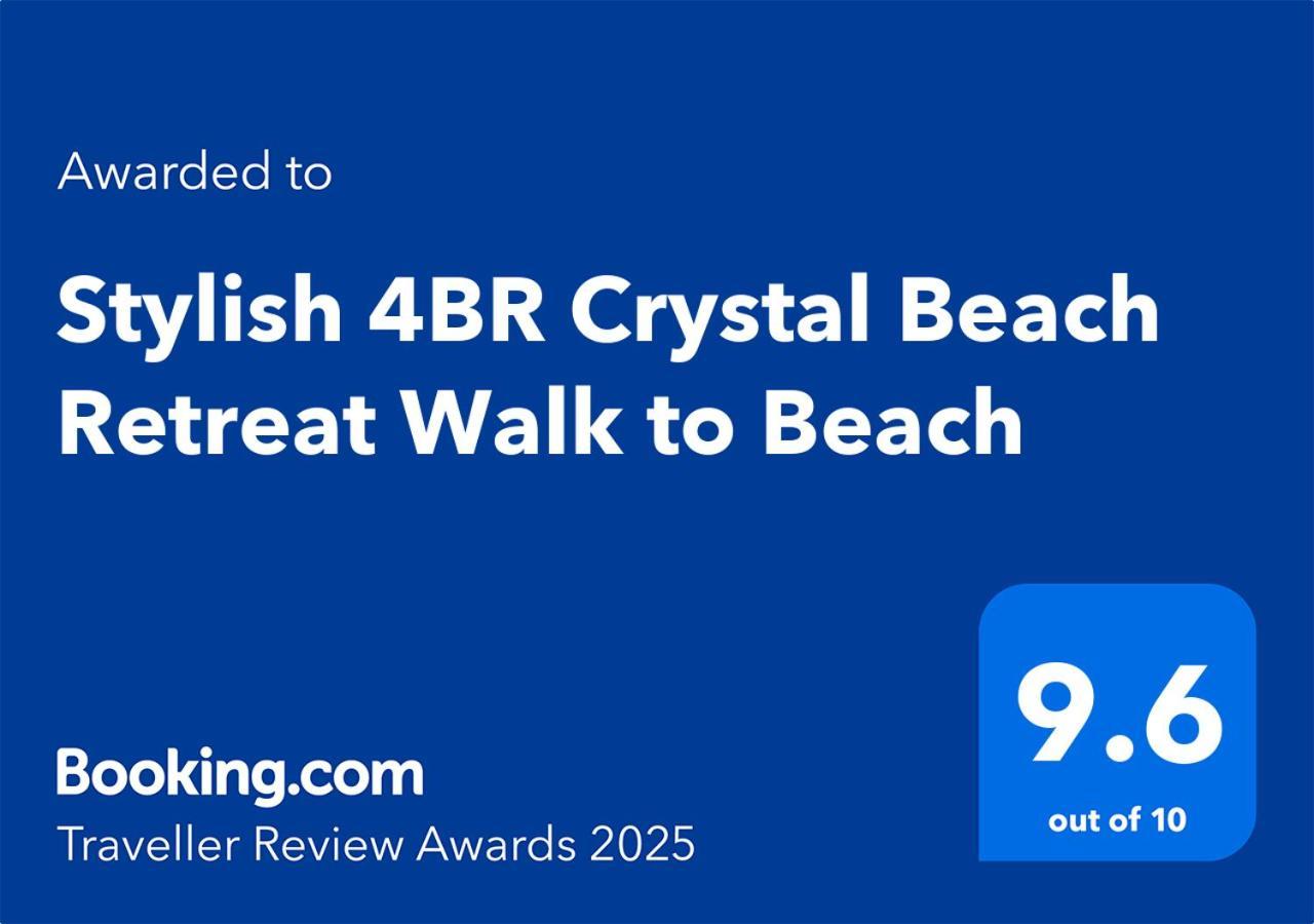 Stylish 4Br Crystal Beach Retreat Walk To Beach Bolivar Peninsula Dış mekan fotoğraf